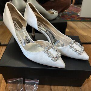 Badgley Mischka Women's Fabia Pointed Toe Slip On d'Orsay Pumps